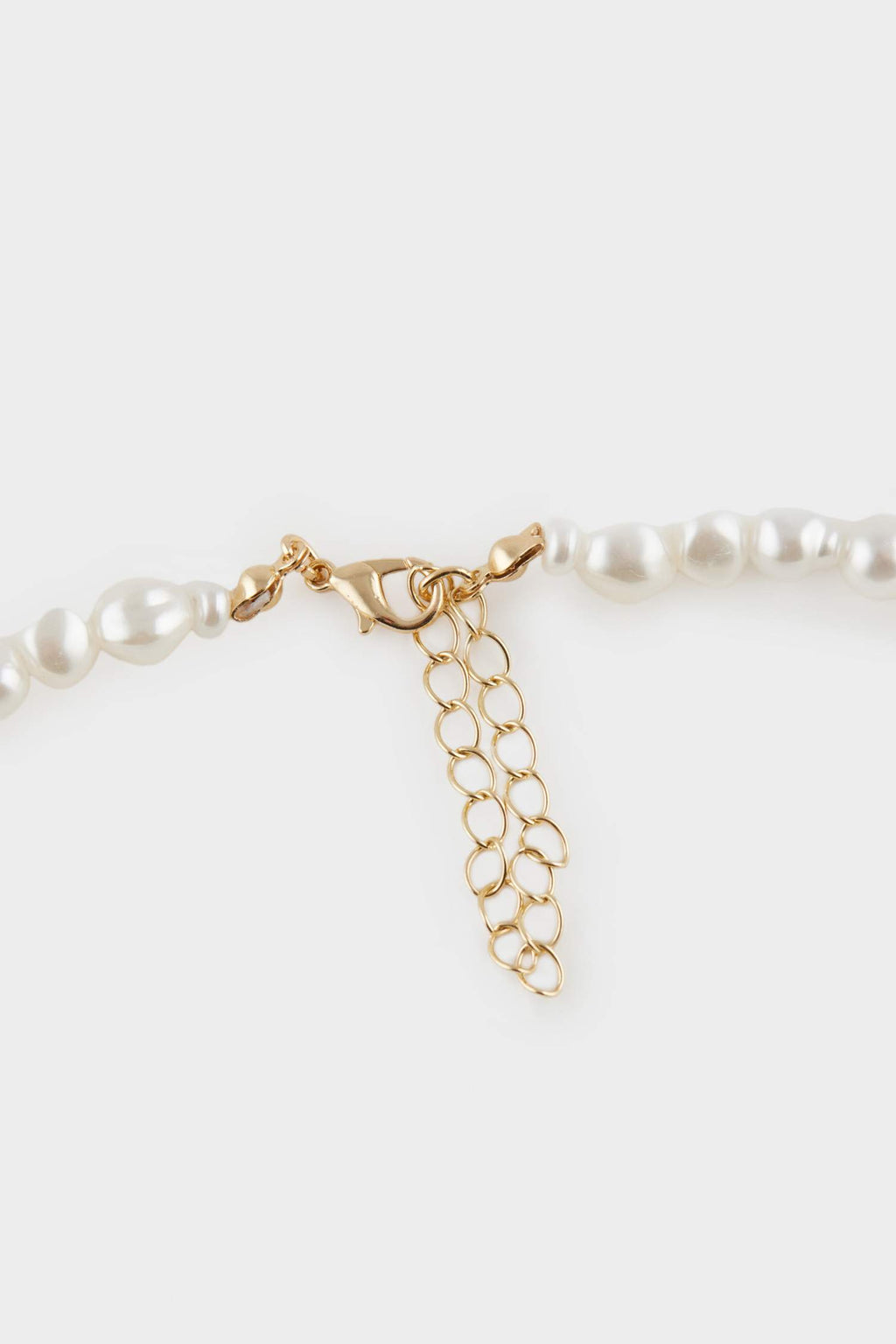 Women's Marble Patterned Pearl Detailed Necklace