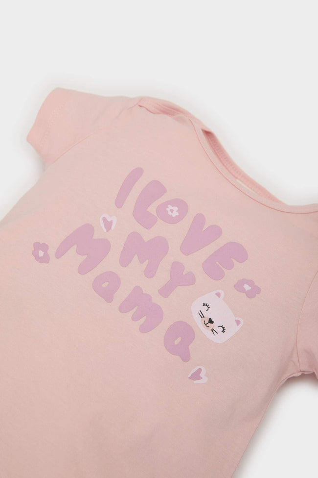 Baby Girl Newborn Cotton 2 Piece Jumpsuit Main Image