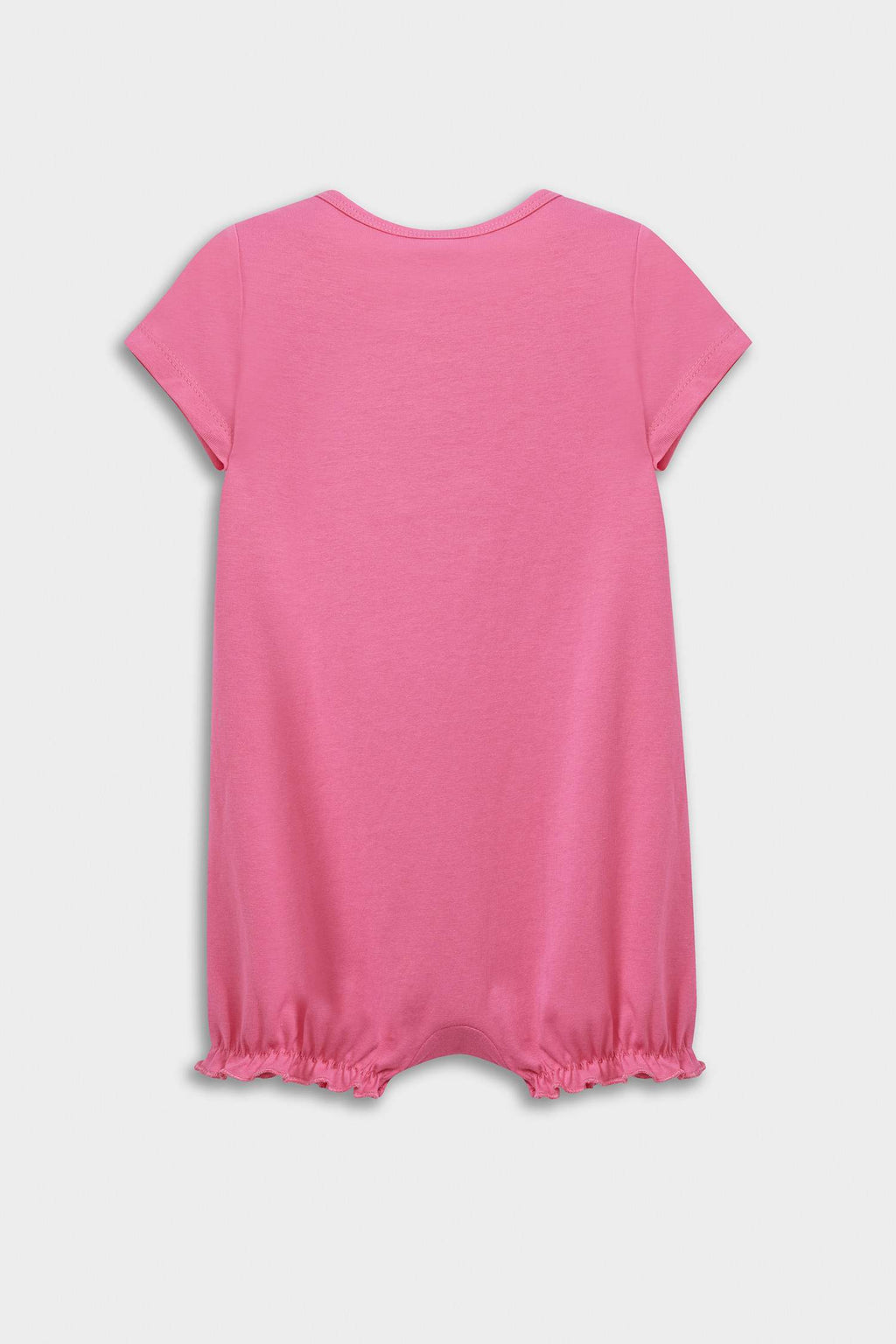 Baby Girl Newborn Unicorn Printed Combed Cotton 2-Piece Short Sleeve Jumpsuit