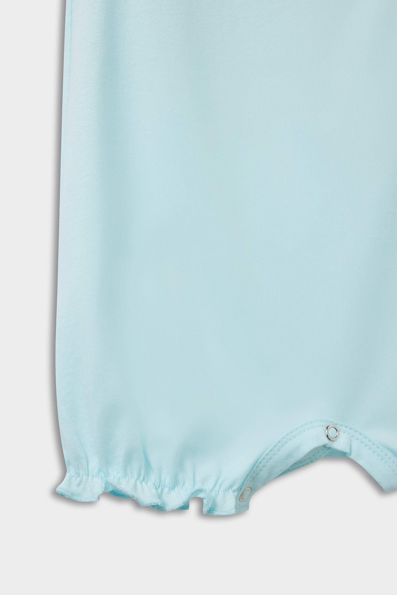 Baby Girl Newborn Floral Combed Cotton 2-Piece Short Sleeve Jumpsuit