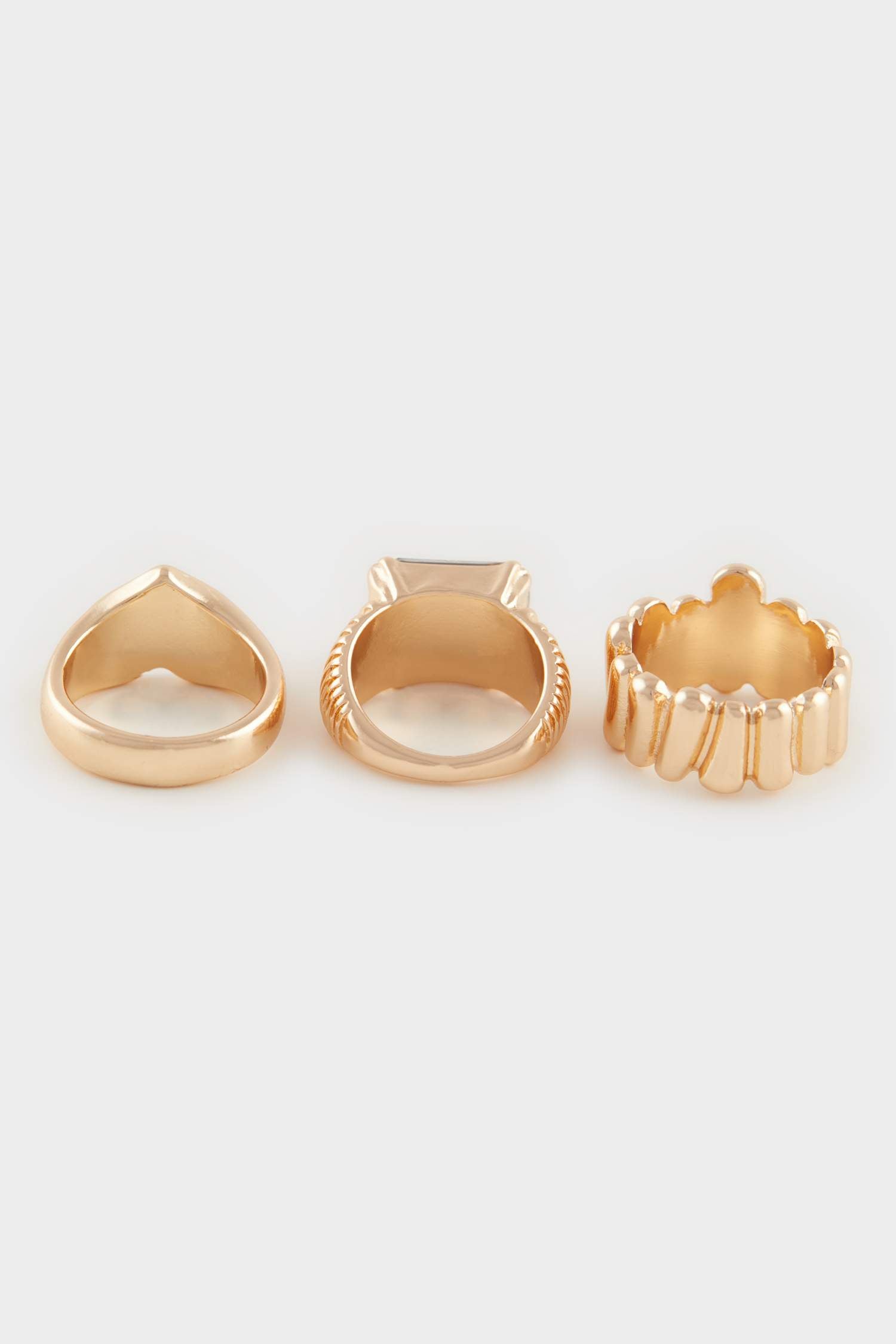 Women's 3 Pcs Stone Gold Ring