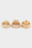 Women's 3 Pcs Stone Gold Ring