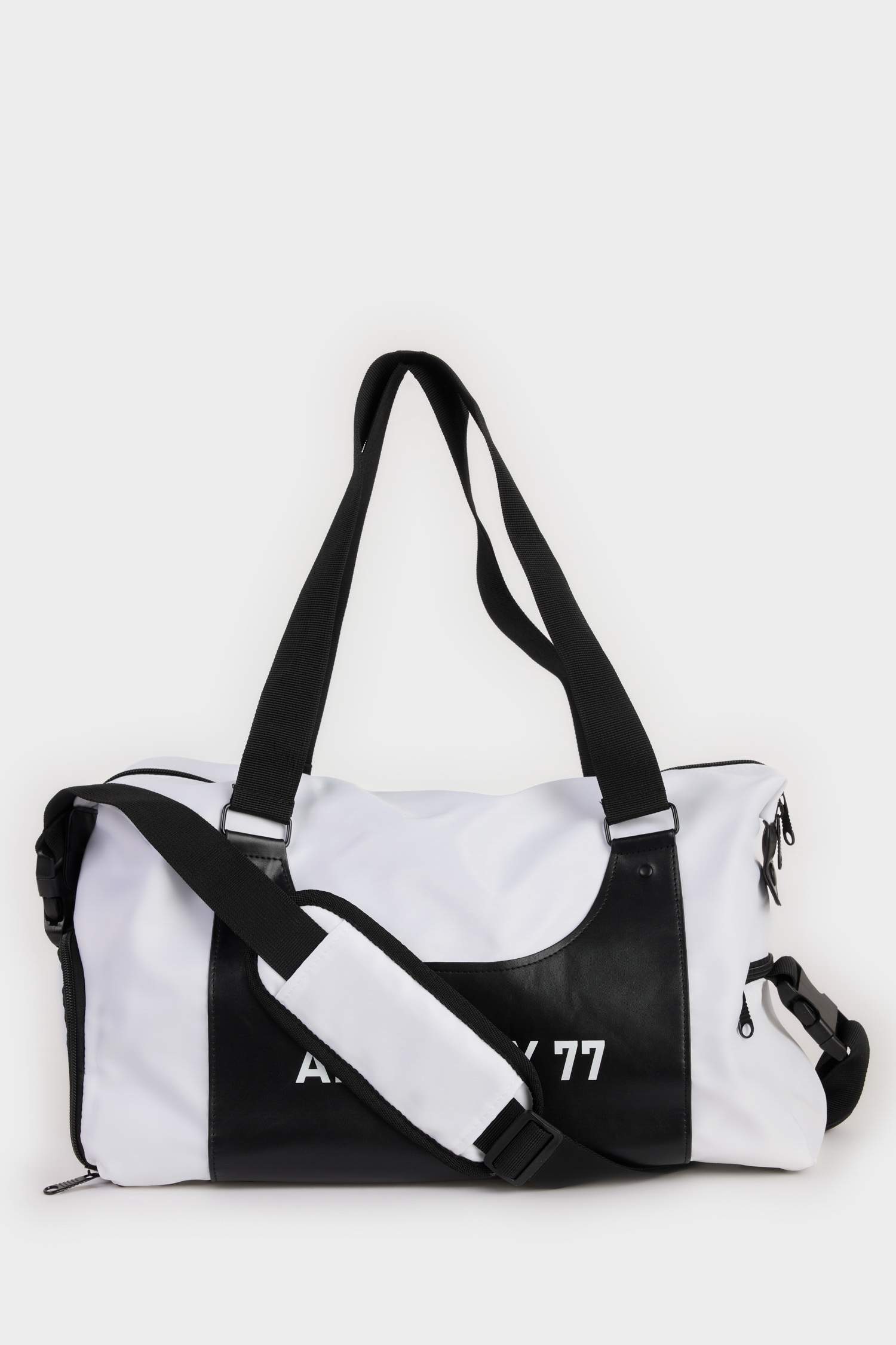 Mens Faux Leather Sports and Travel Bag