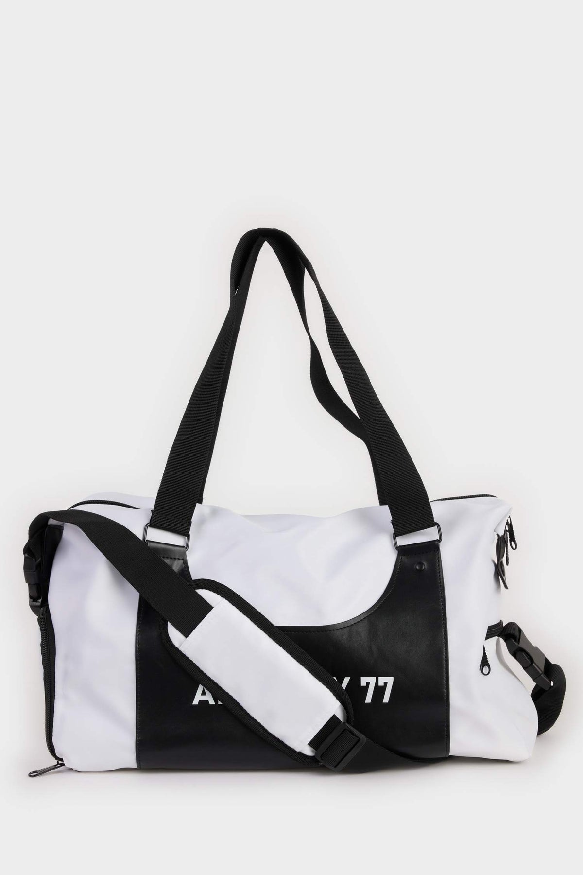 Mens Faux Leather Sports and Travel Bag