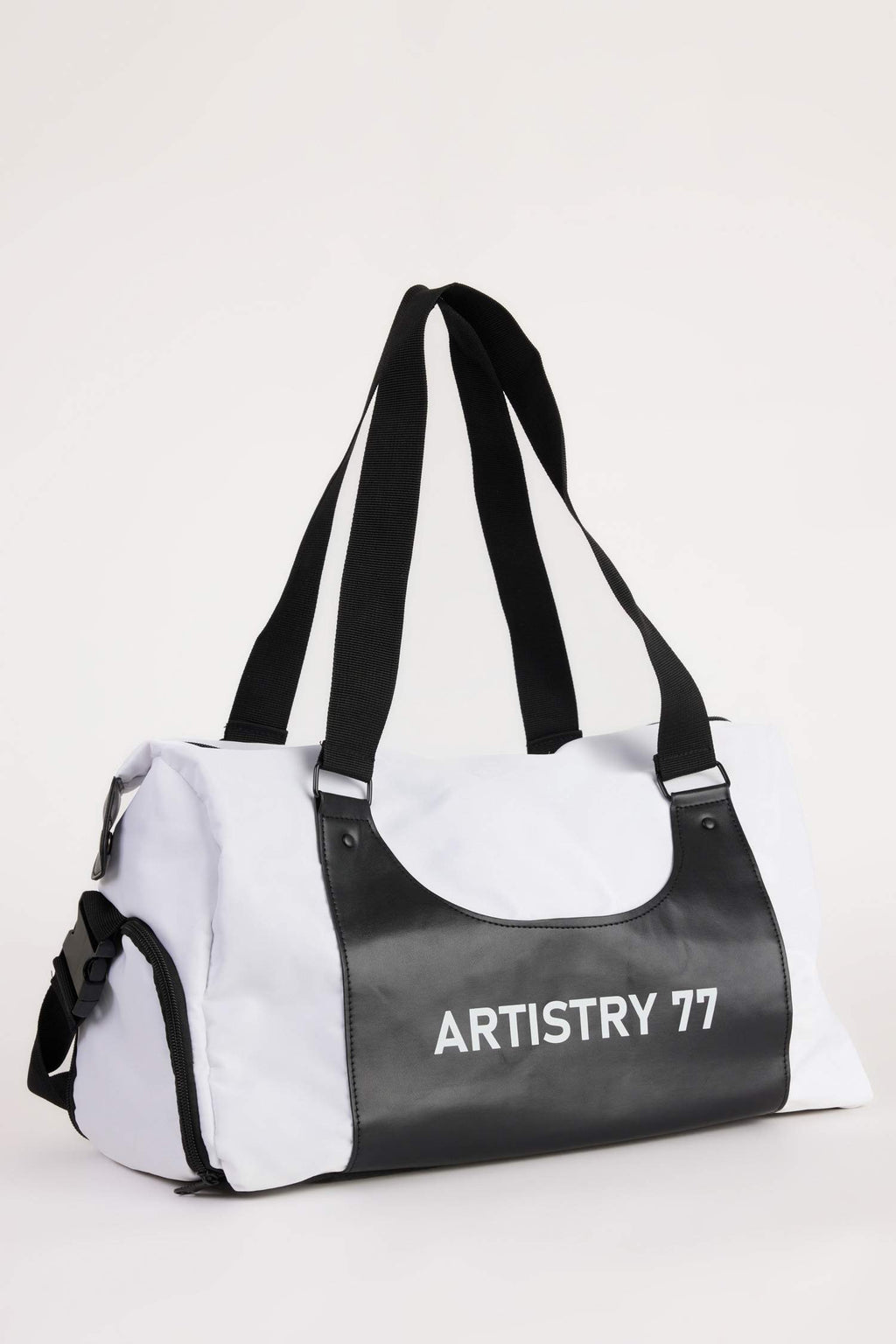 Mens Faux Leather Sports and Travel Bag