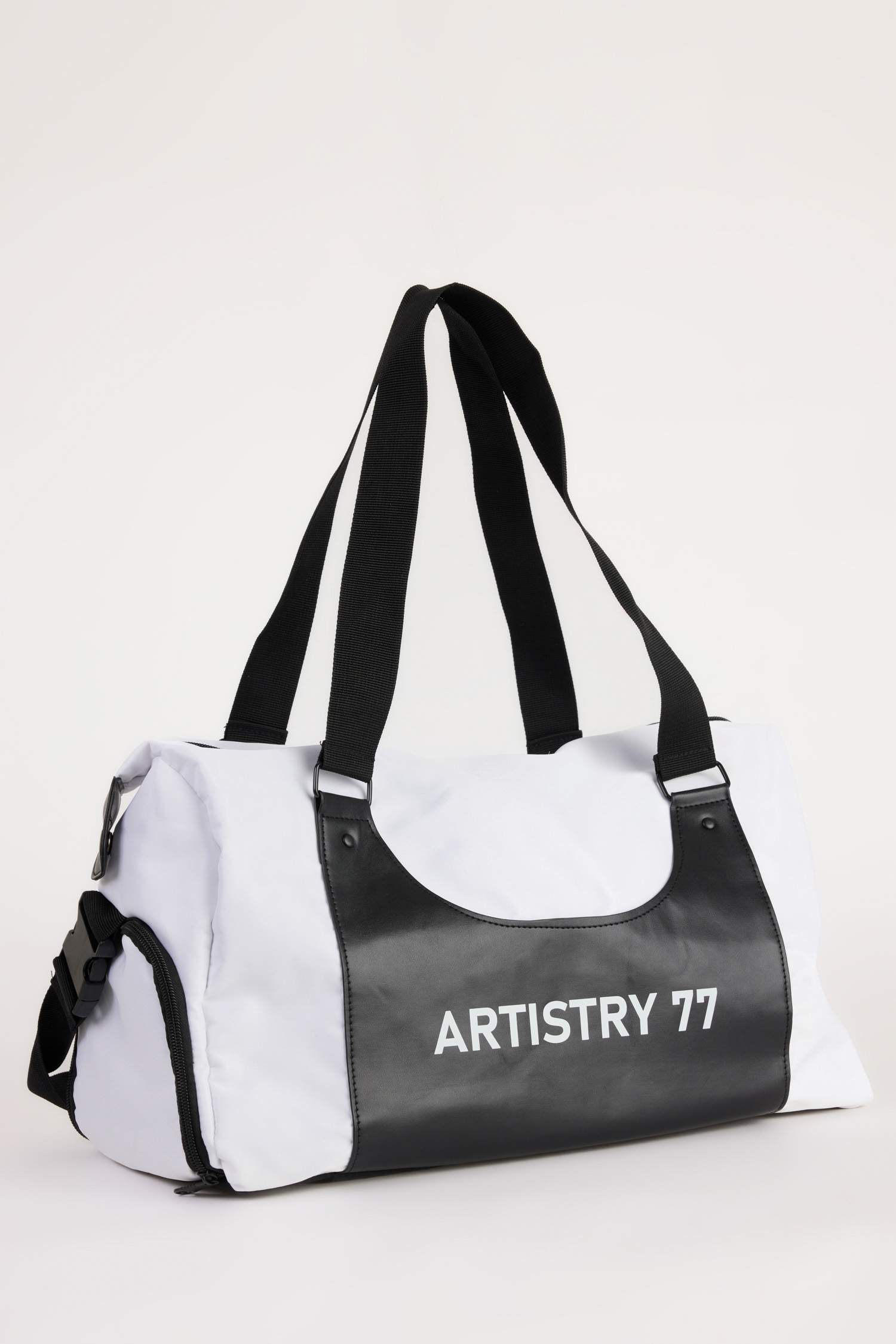 Mens Faux Leather Sports and Travel Bag