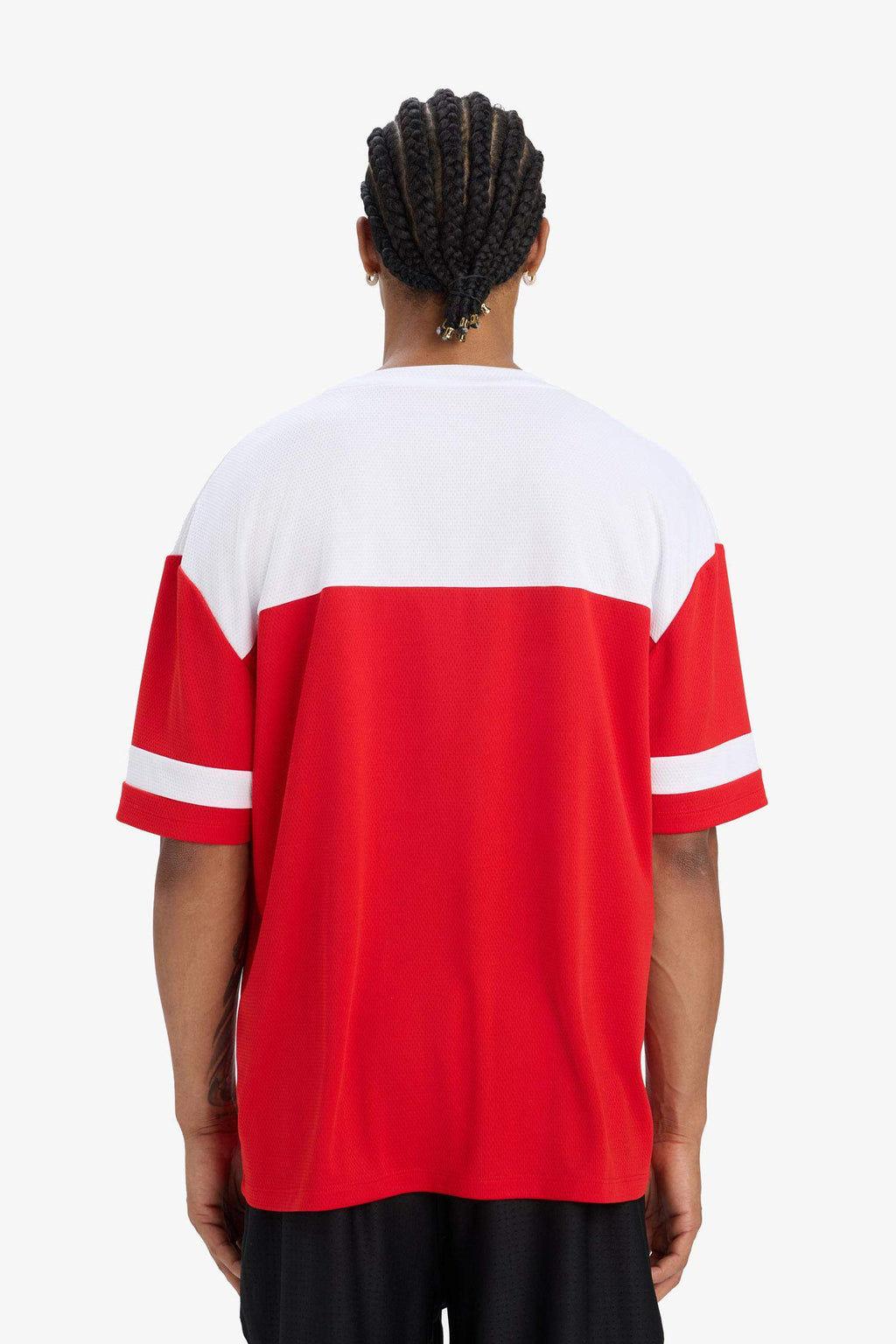 DeFactoFit Quick Drying Oversize Wide Mold Crew Neck Printed Sports Short Sleeve T-Shirt