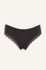 Lace Detailed 3 Strap Slip Panties-Fall in Love