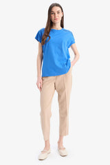 Traditional Crew Neck Cotton Short Sleeve T-Shirt