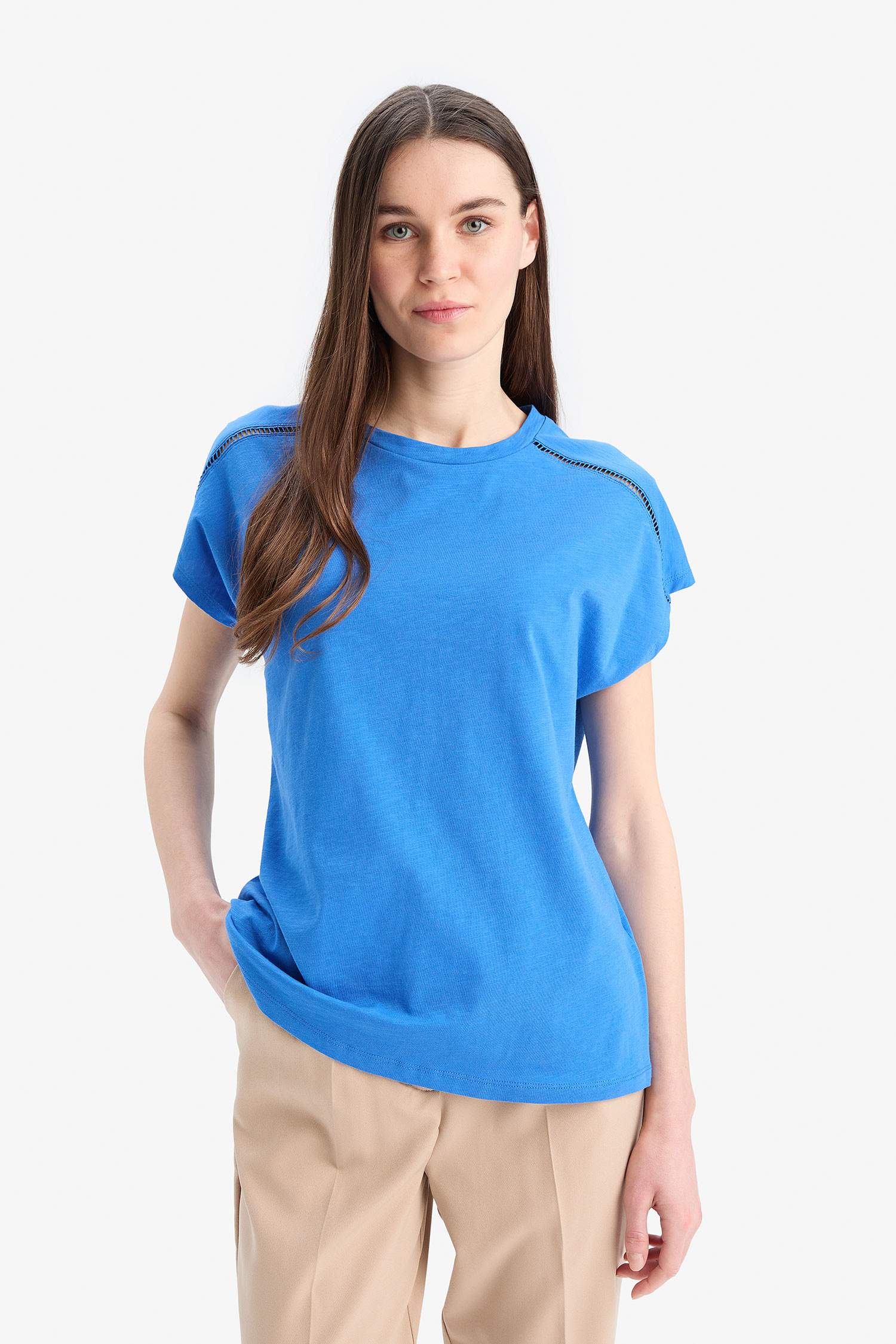 Traditional Crew Neck Cotton Short Sleeve T-Shirt