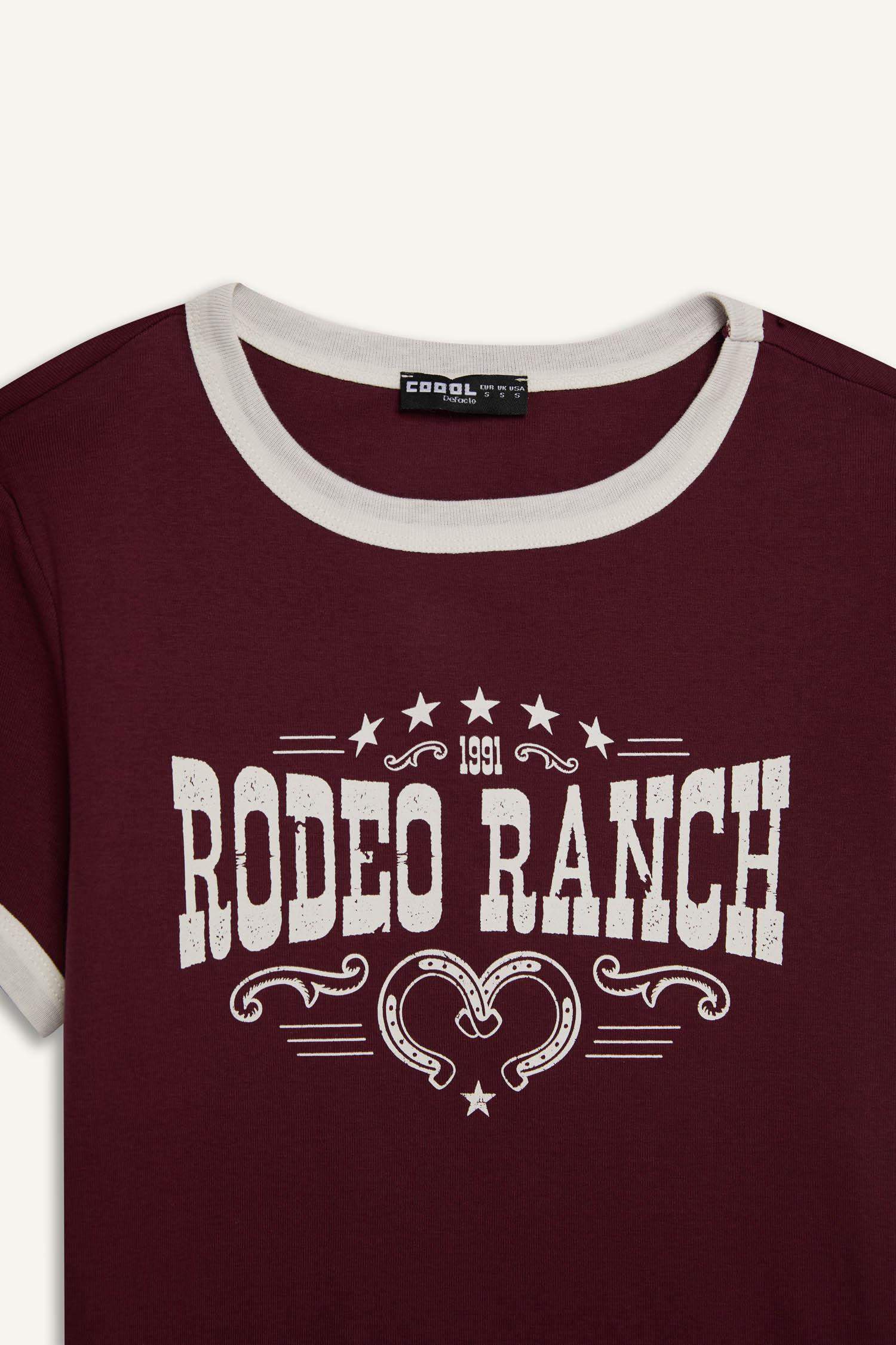 Coool Regular Fit Cycling Collar Printed Ribana Short Sleeve T-shirt