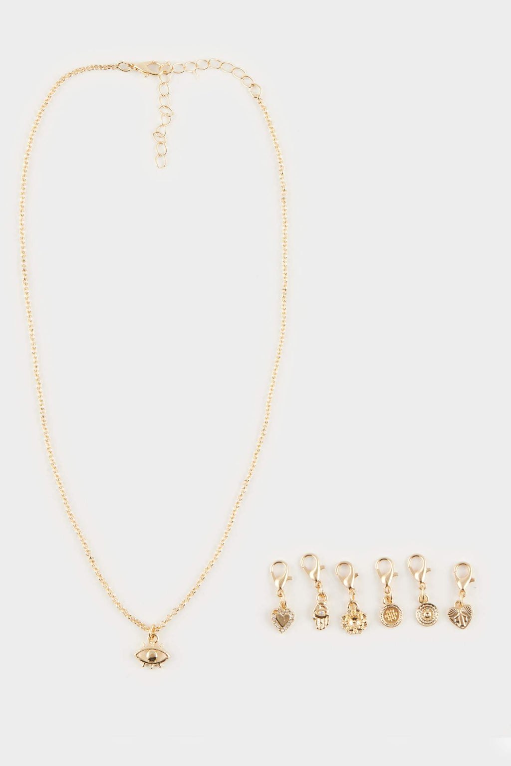 Female Gold Detailed Interchangeable Flying Charm Pendant