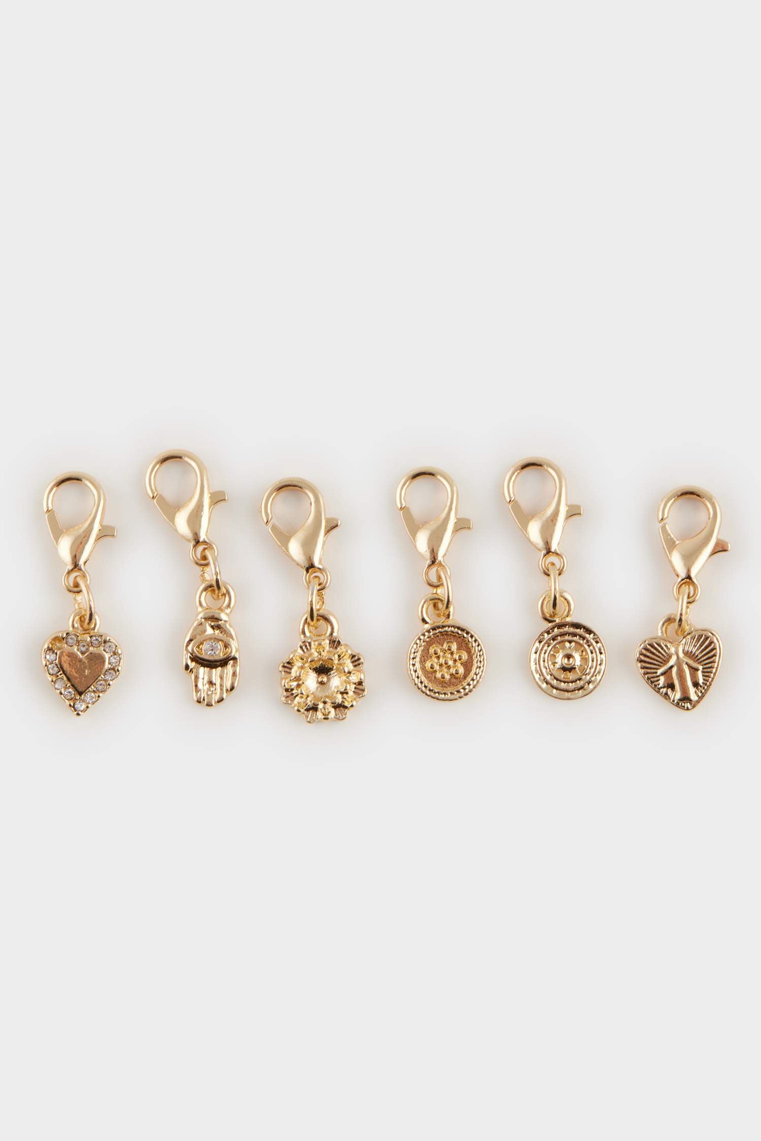 Female Gold Detailed Interchangeable Flying Charm Pendant