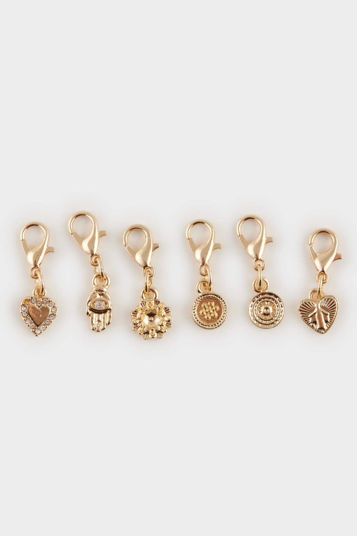 Female Gold Detailed Interchangeable Flying Charm Pendant
