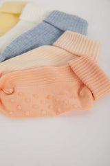 Girl Baby Non Slip Sole 5 P much Cotton Long Socks