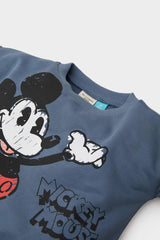 Baby Boy Disney Mickey & Minnie Crew Neck Sweatshirt