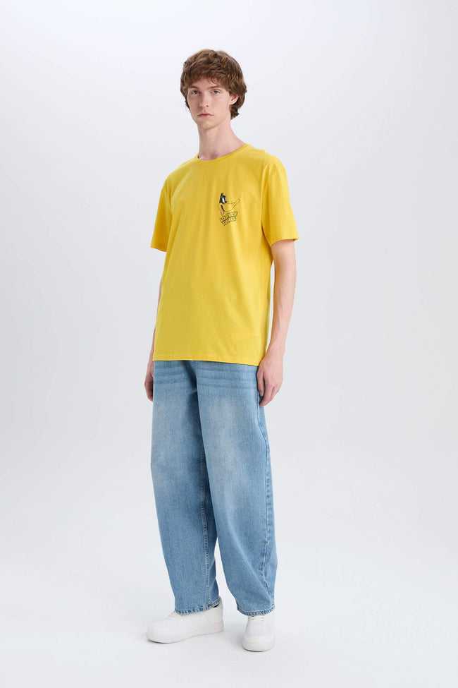 100% Cotton Looney Tunes Regular Fit Crew Neck Short Sleeve T-Shirt Main Image