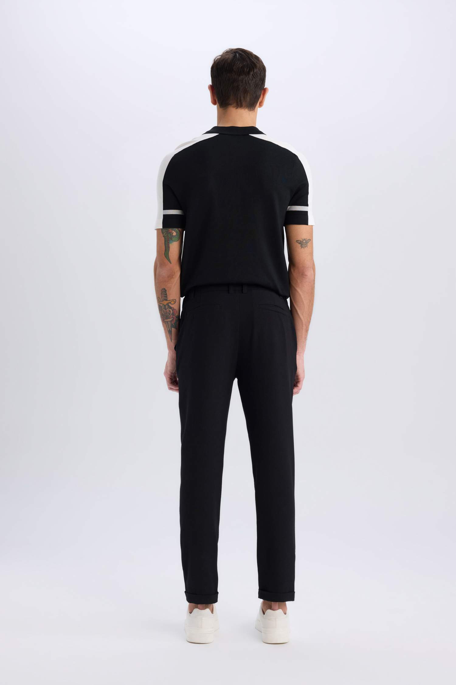 Jogger Zippered Summer Fabric Trousers