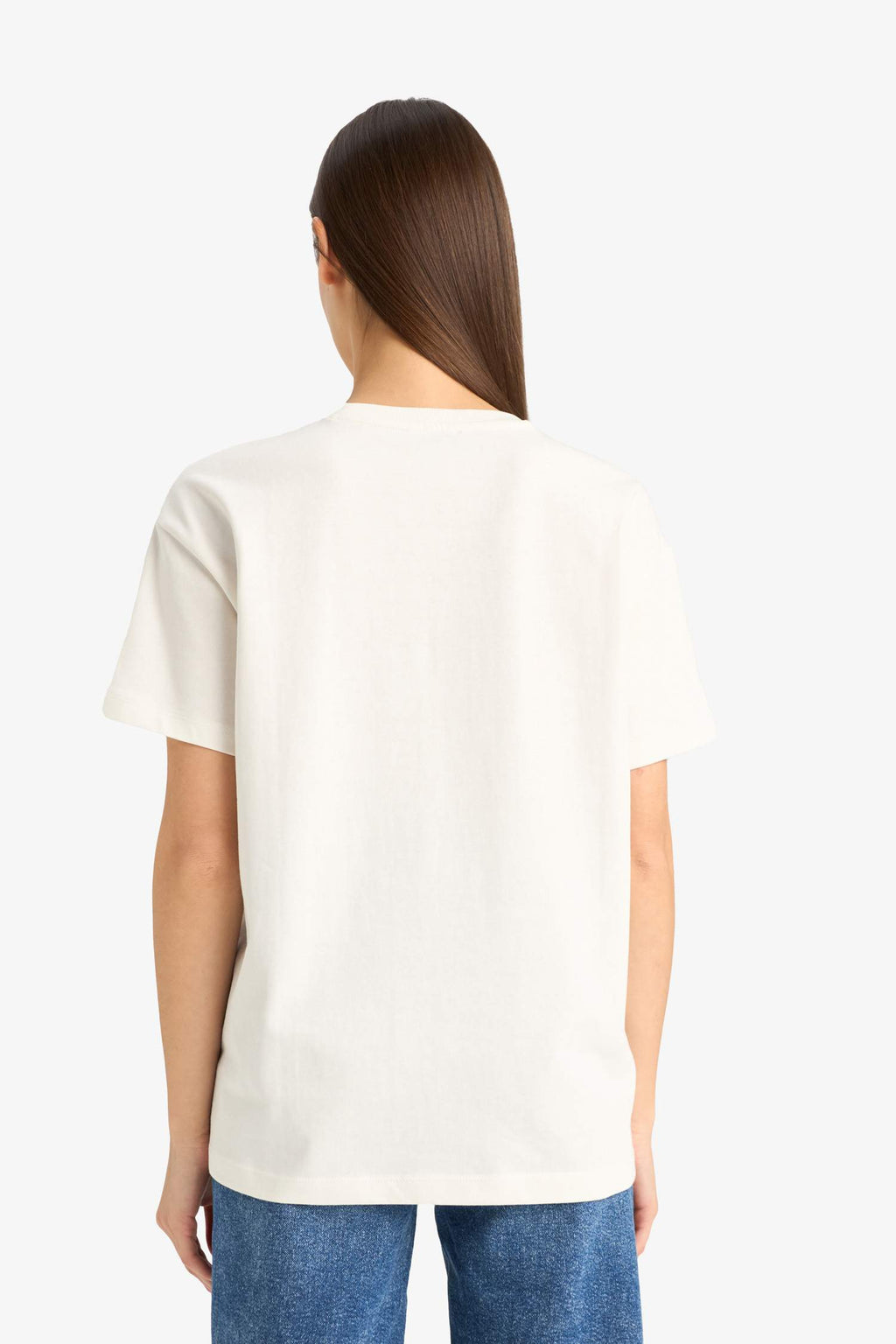 Oversize Wide Pattern Crew Neck Short Sleeve T-Shirt