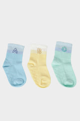 Baby Boy Non-Slip Sole 3-Pack Cotton Long Socks