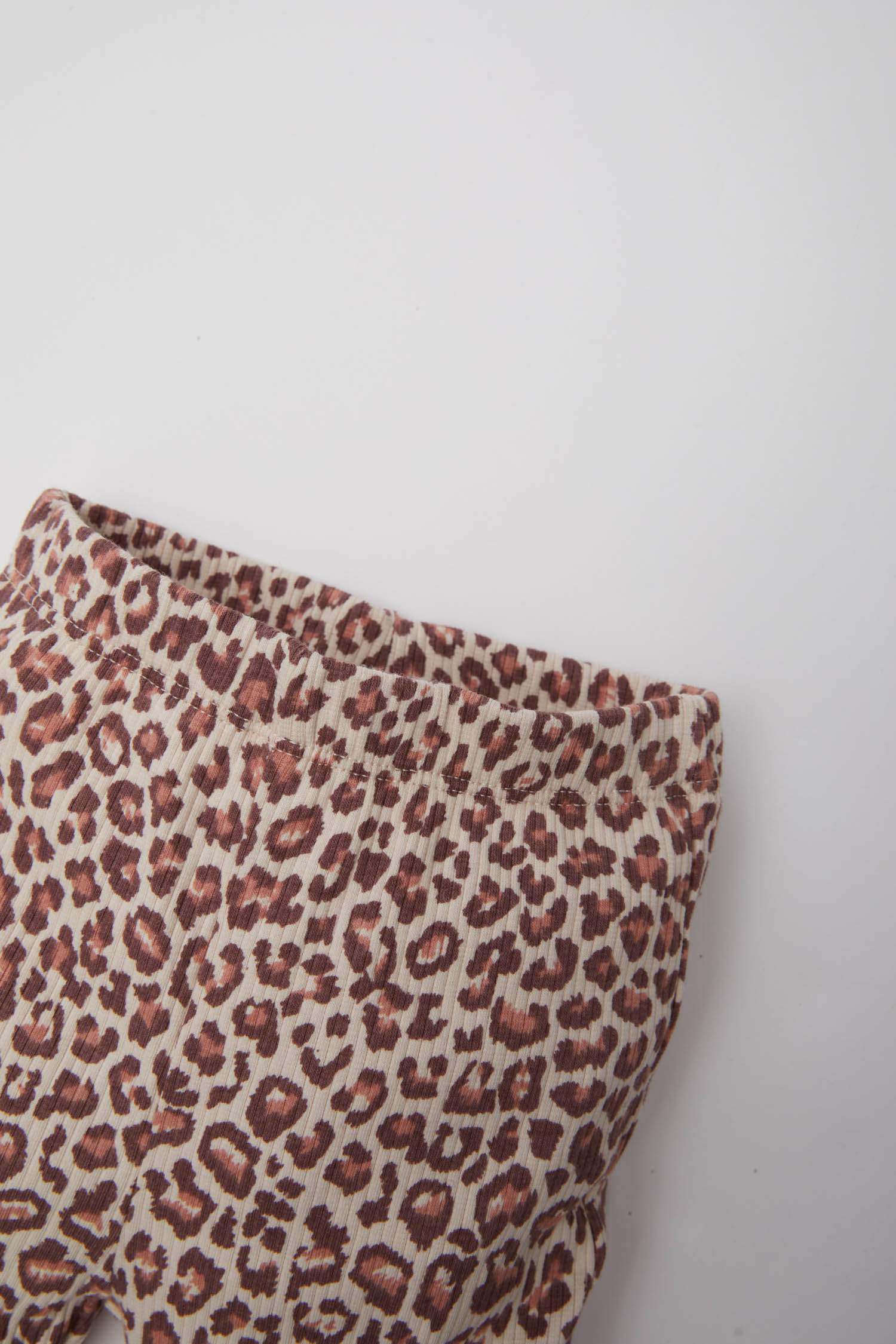 Baby Girl Leopard Patterned Corduroy Leggings