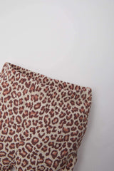 Baby Girl Leopard Patterned Corduroy Leggings