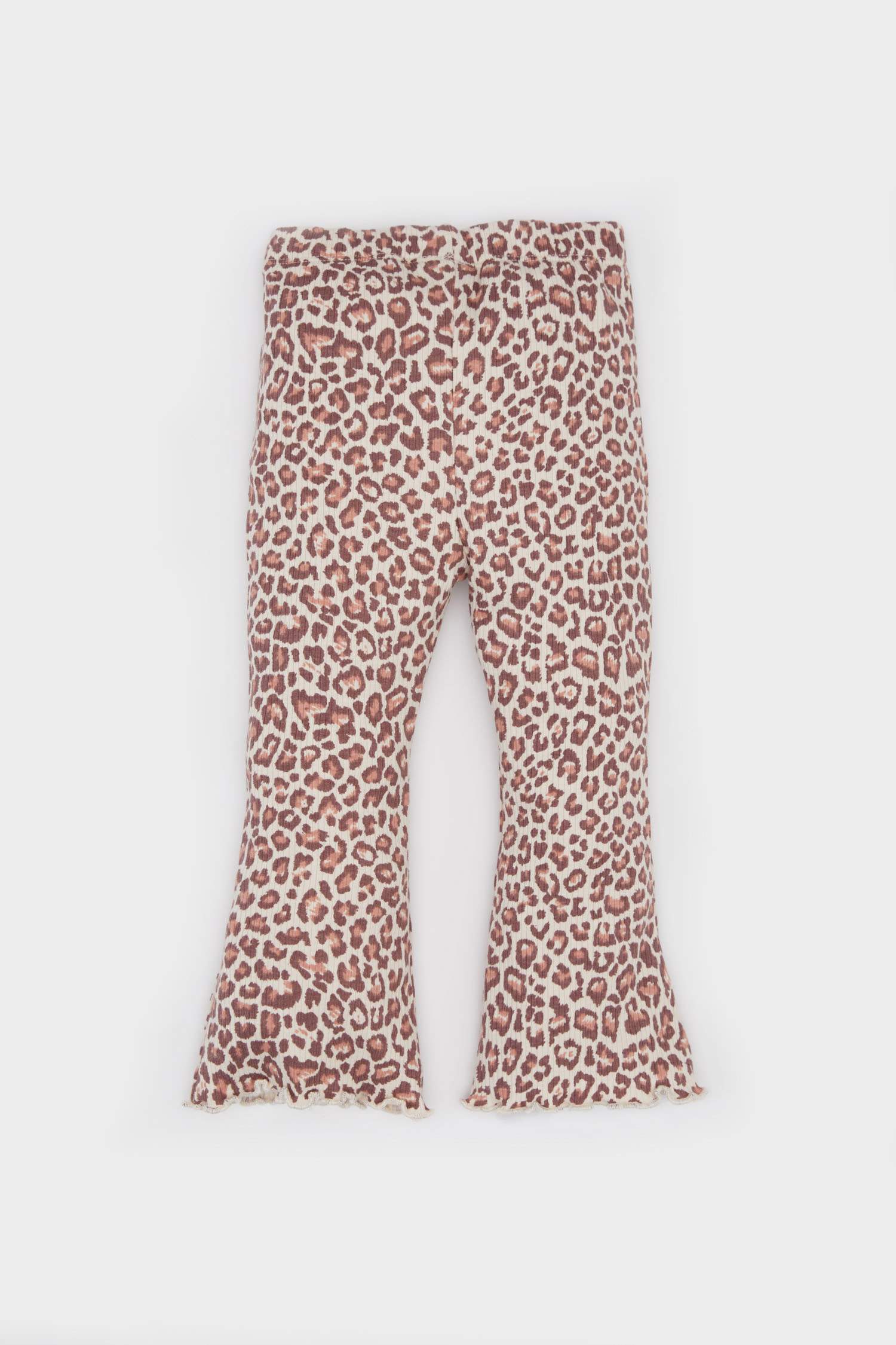 Baby Girl Leopard Patterned Corduroy Leggings