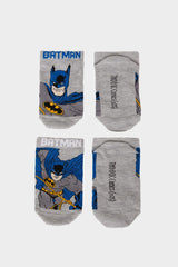 Boys Batman 2-Pack Cotton Ankle Socks