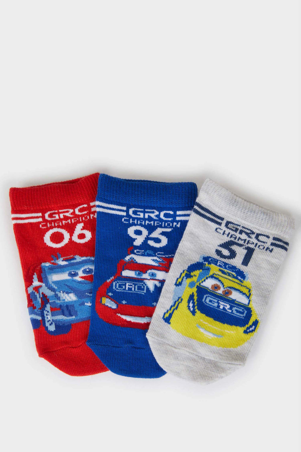 Cars 3-Pack Cotton Ankle Socks For Boys