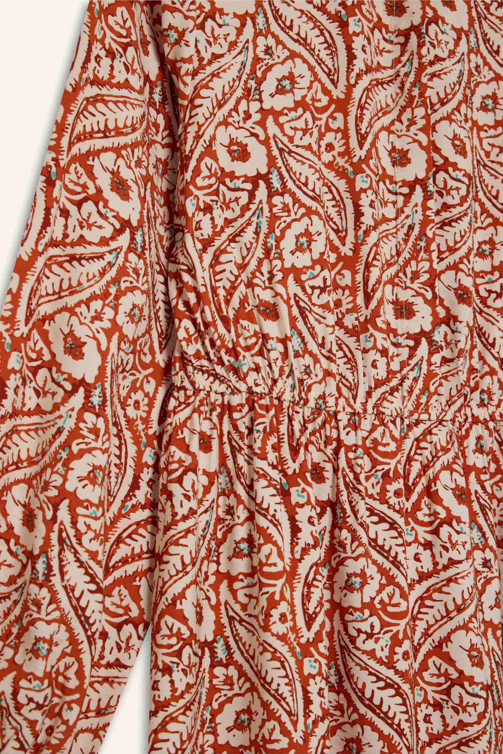 Shirt Collar Patterned Long Sleeve Maxi Dress