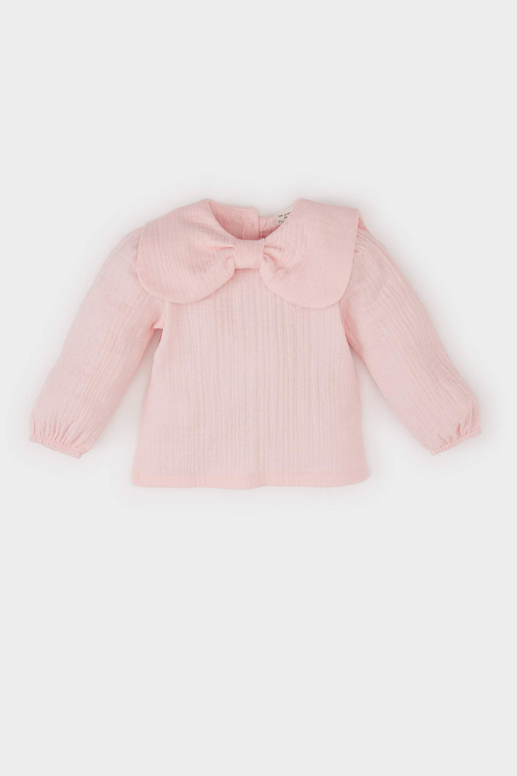 Baby Girl Large Collar Muslin Long Sleeve Shirt