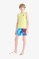 Boy Regular Fit Spiderman Licensed Swim Shorts