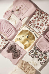 Girl Baby Bicycle Collar Printed Long Sleeve T-Shirt