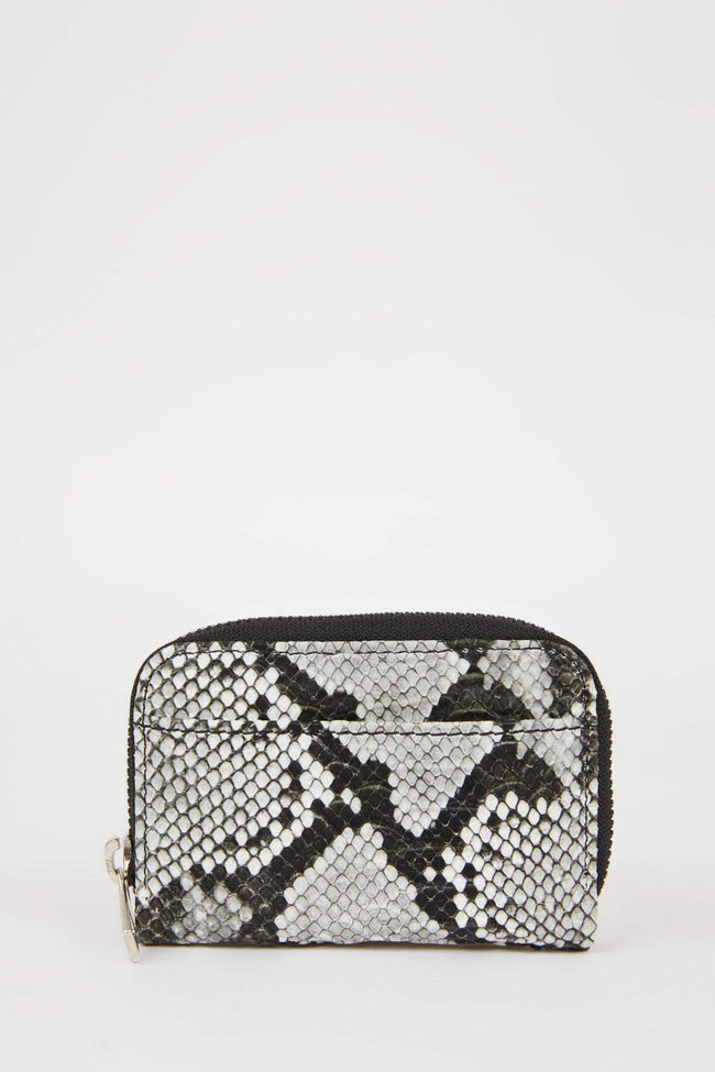 Women's Snake Pattern Zippered Coin Wallet Main Image