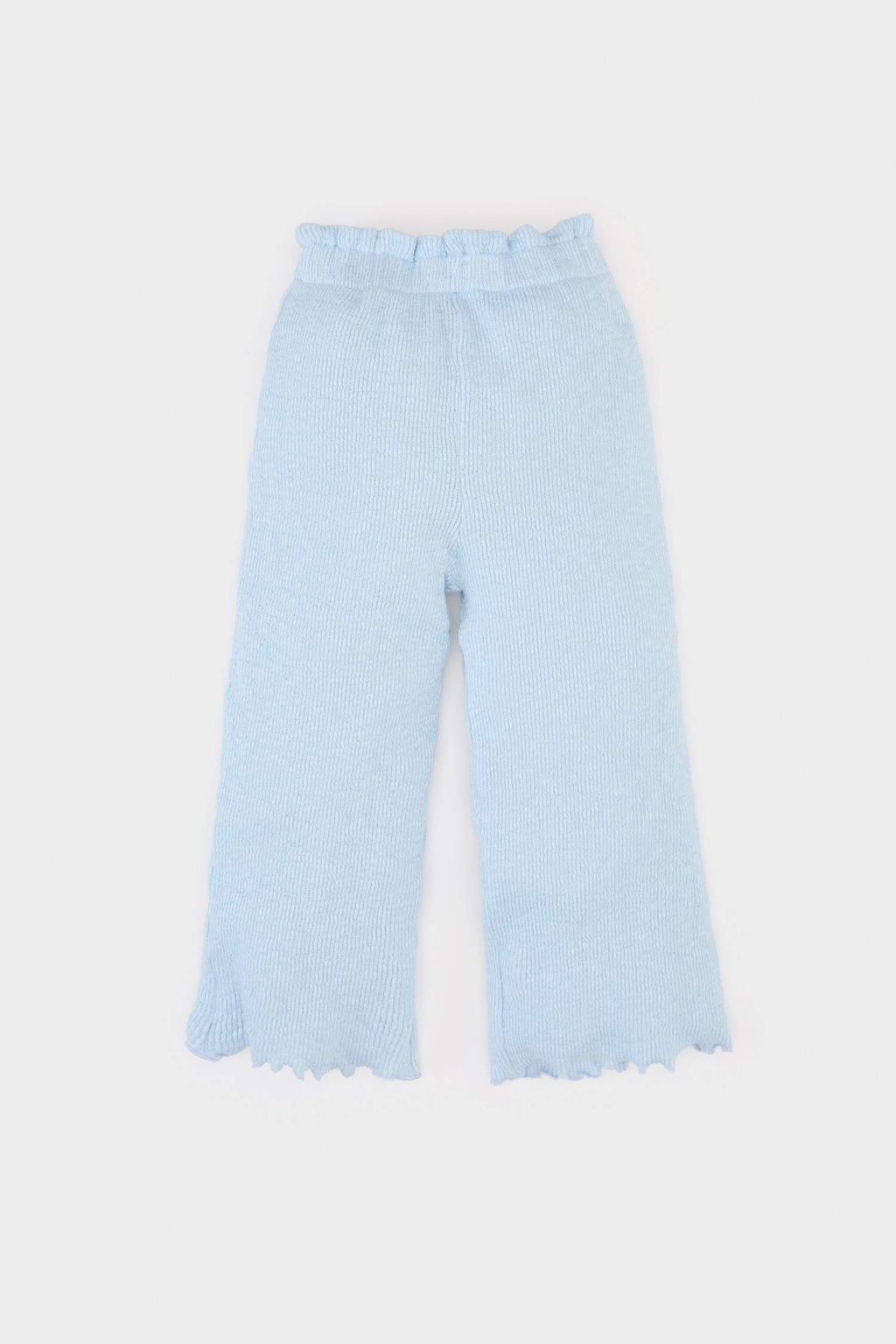 Girl Baby 2 Pcs Set Floral Muslin Long Sleeve Blouse Waist Wide Plenty Leg Pants