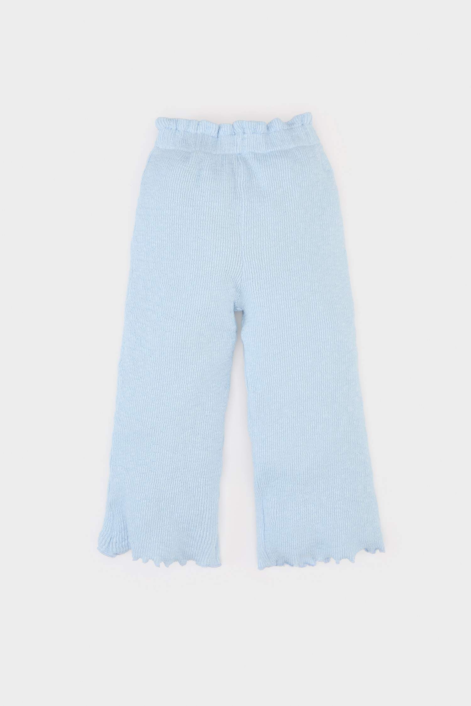 Girl Baby 2 Pcs Set Floral Muslin Long Sleeve Blouse Waist Wide Plenty Leg Pants