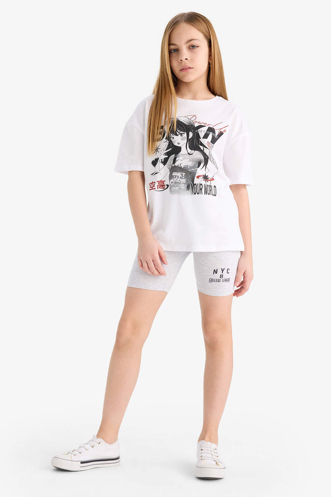 Girl Biker Leggings Main Image