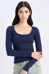 Slim Fit Basic Ribbed Camisole T-Shirt