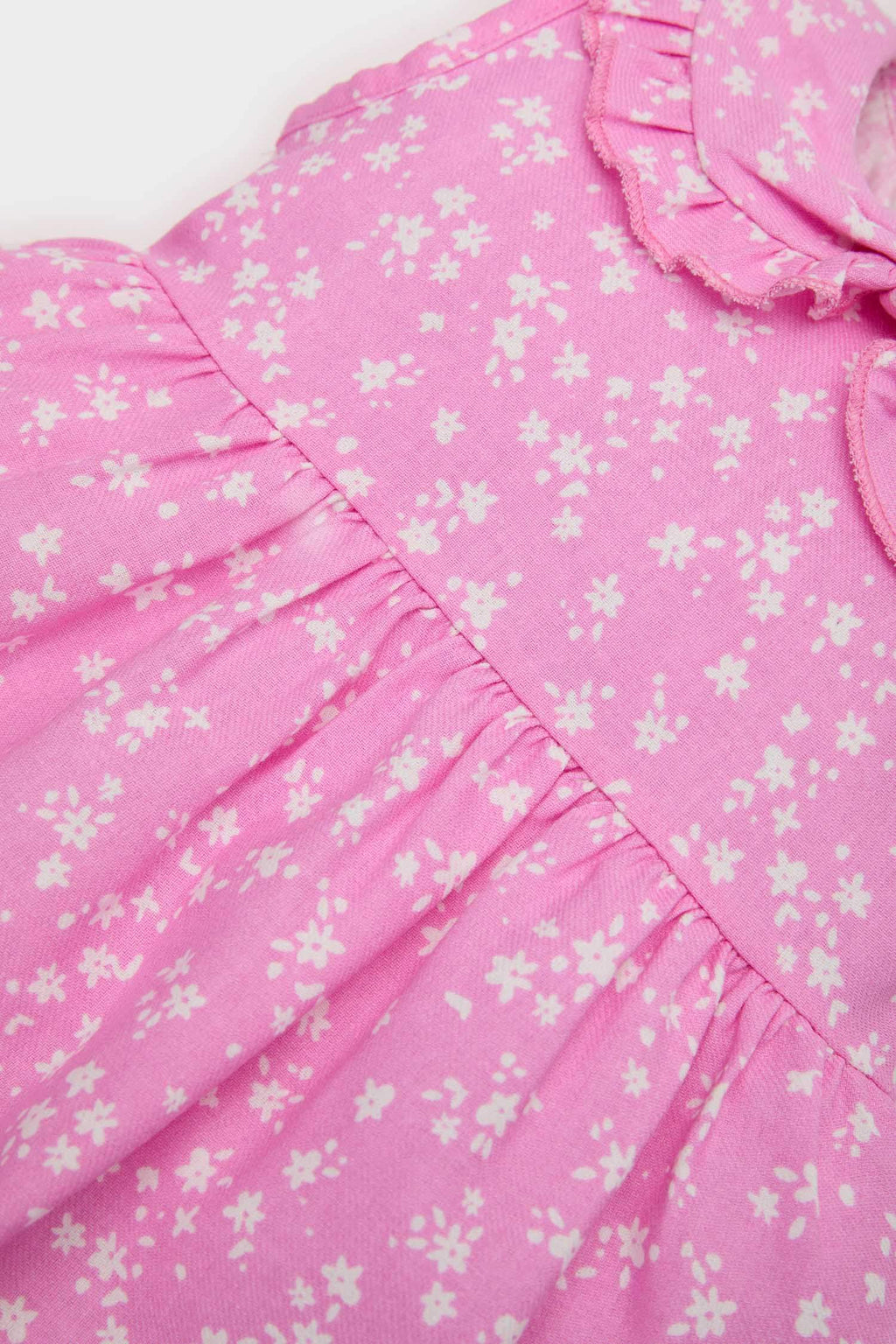 Baby Girl Floral Sleeveless Twill Dress