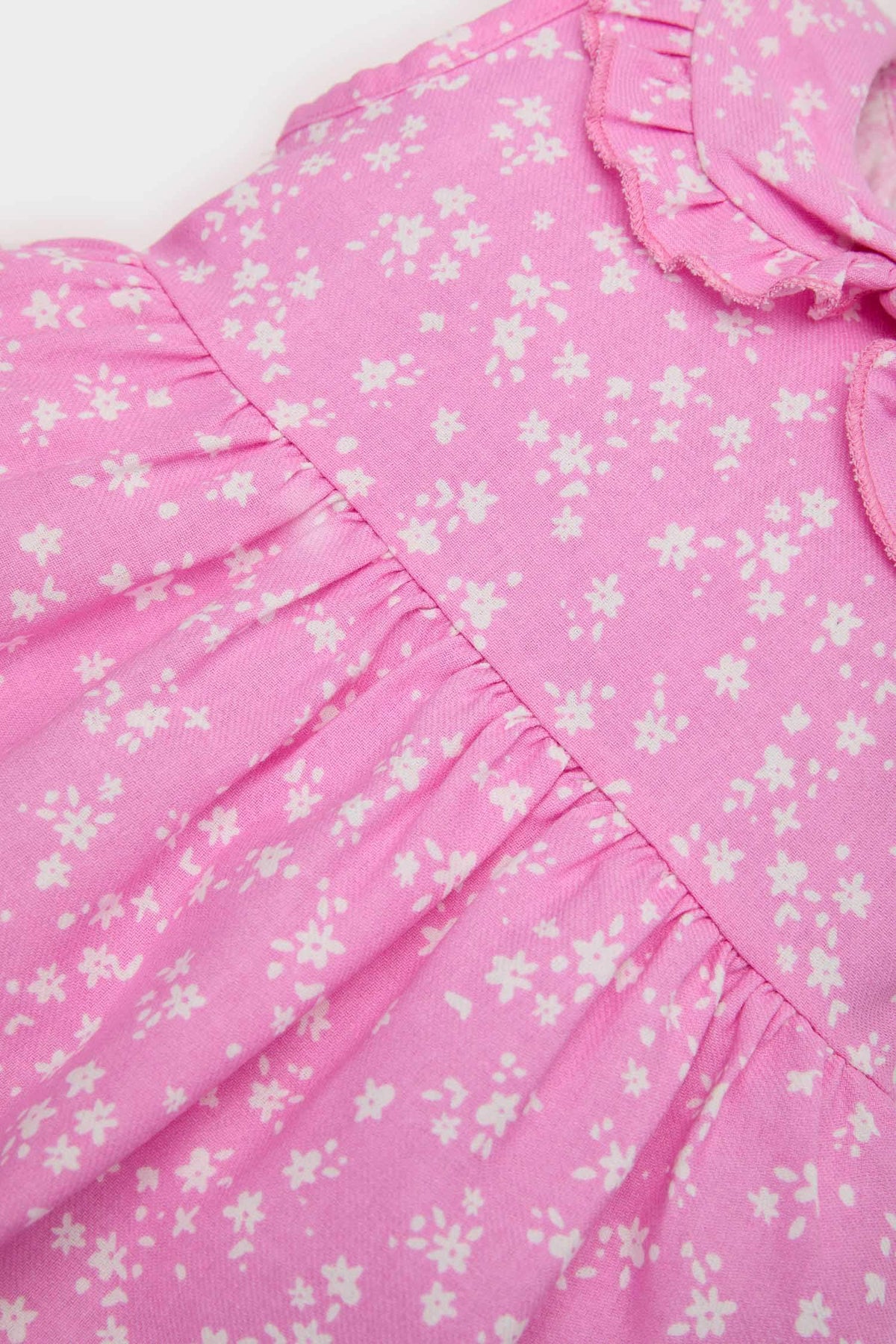 Baby Girl Floral Sleeveless Twill Dress