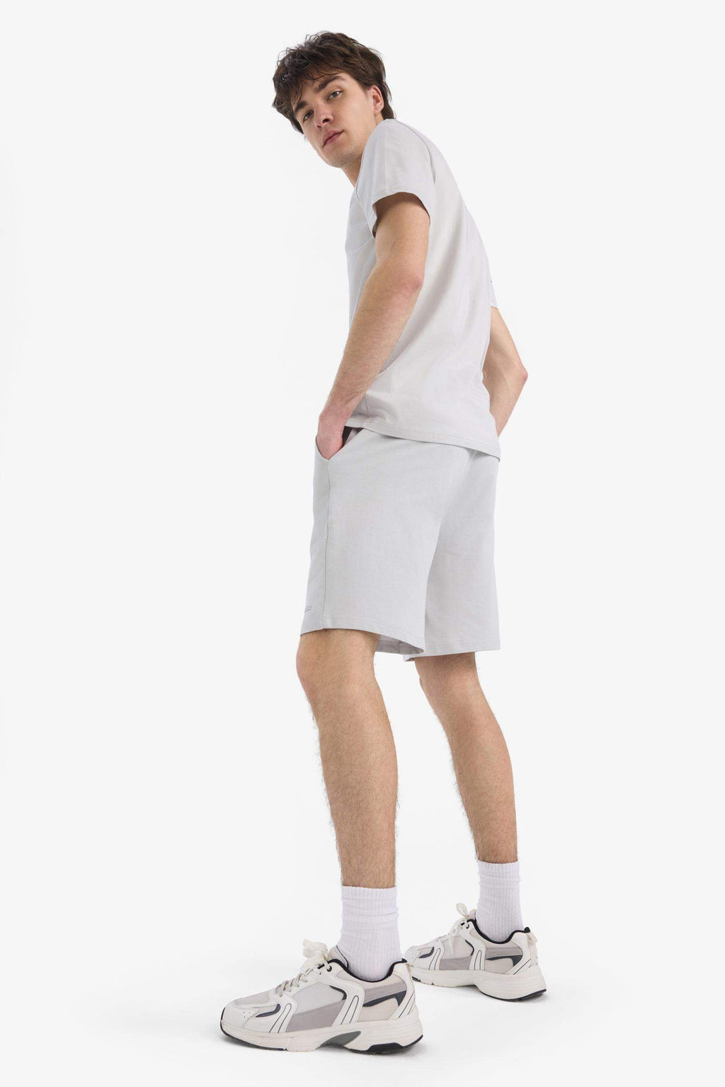 Tight Leg Shorts with Tie Waist