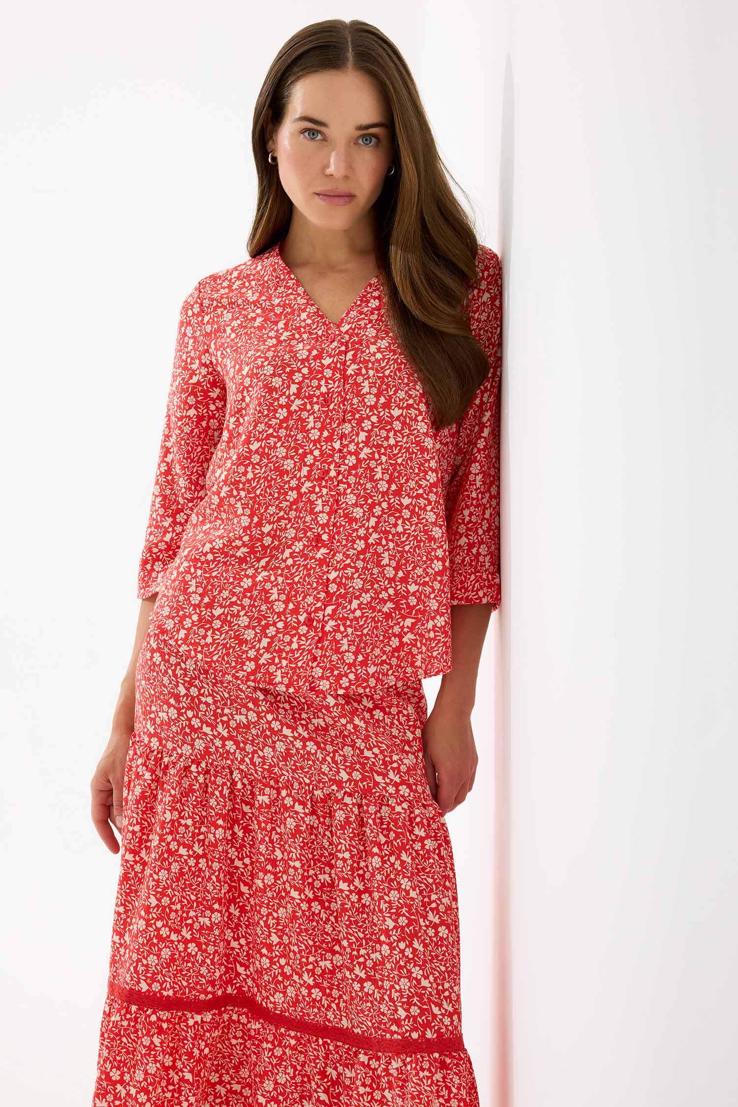 Regular Fit V-Neck Long Sleeve Shirt