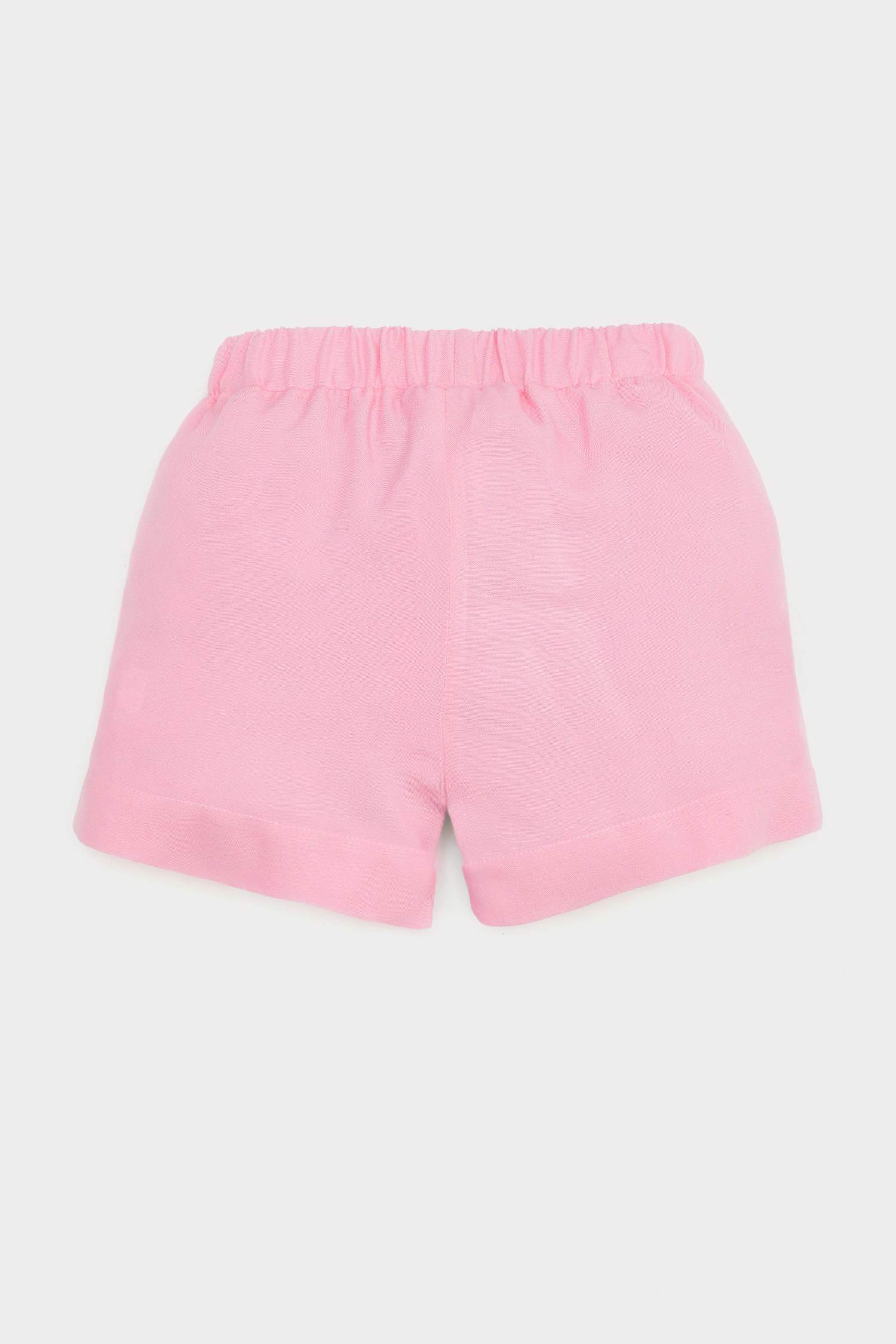 Baby Girl Elastic Waist Basic Plain Shorts