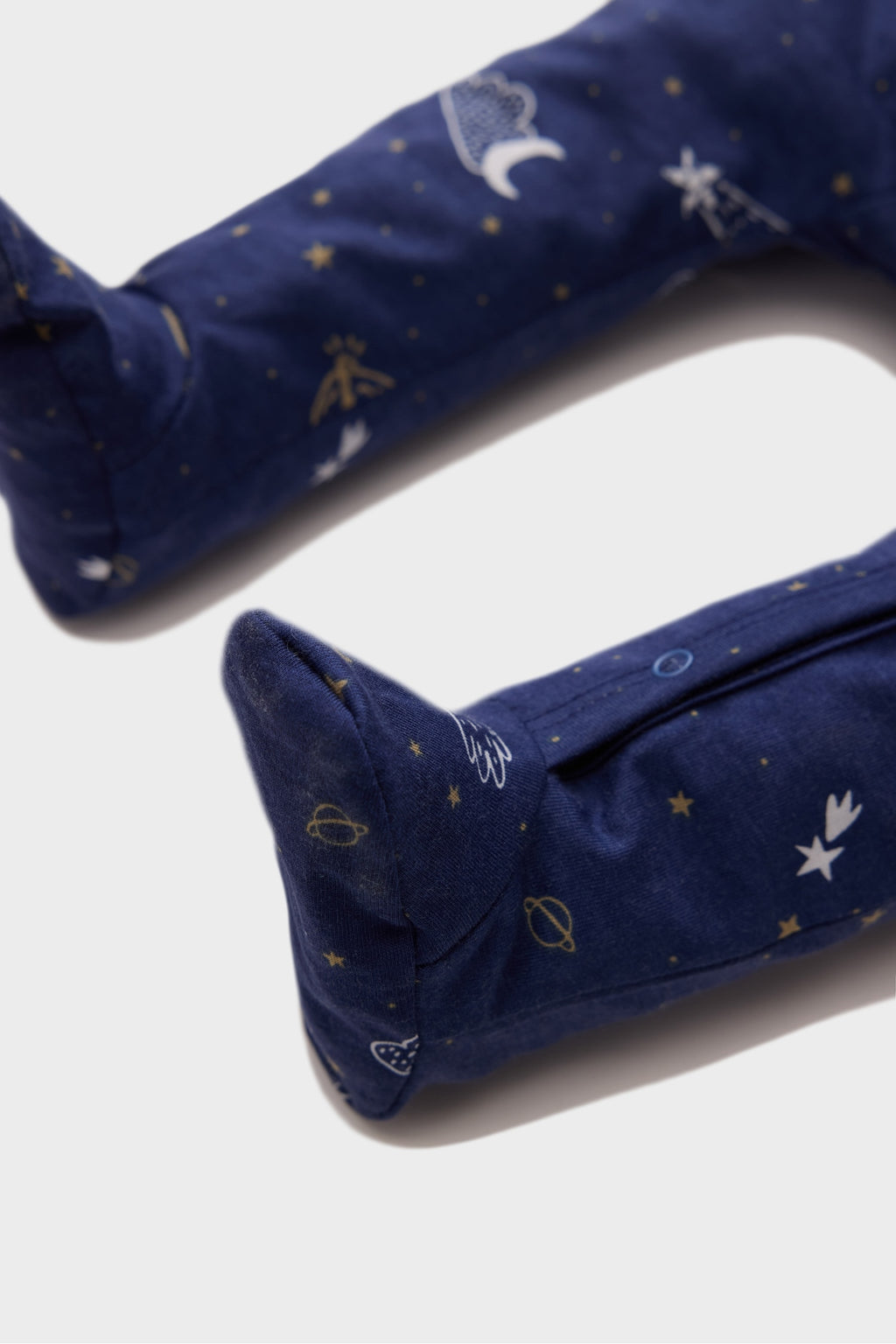 Male Baby Newborn Space Printed Long Sleeve Snap Combo Coverall