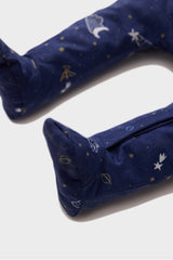 Male Baby Newborn Space Printed Long Sleeve Snap Combo Coverall