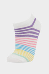 Girls 5-Pack Cotton Ankle Socks