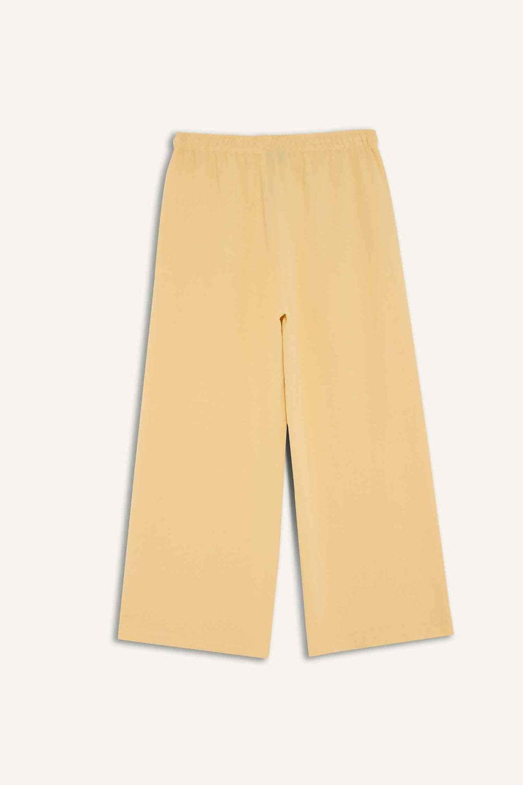 Straight Leg Linen Blend Capri