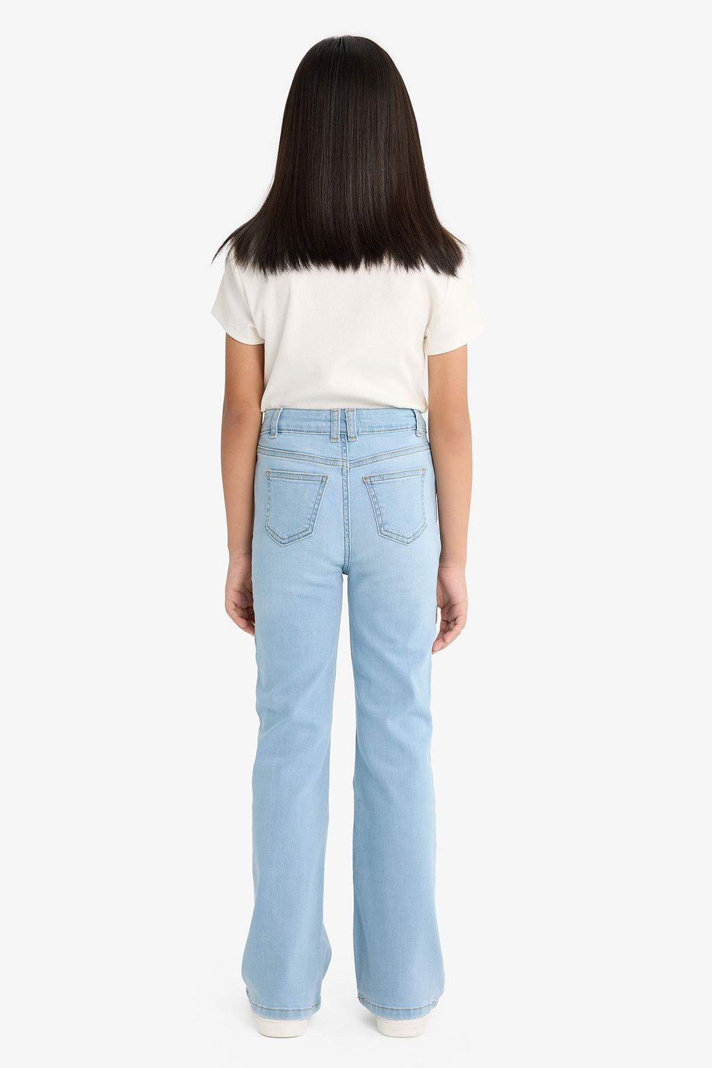 Girls Flare Fit Bell-bottom Jeans