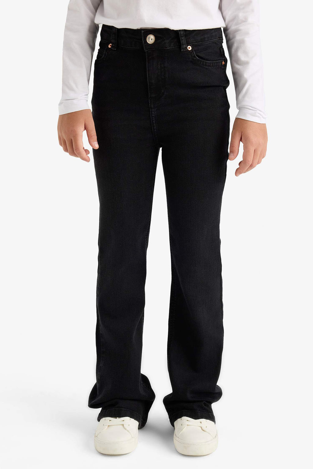 Girl's Flare Fit Bell-bottom Jeans