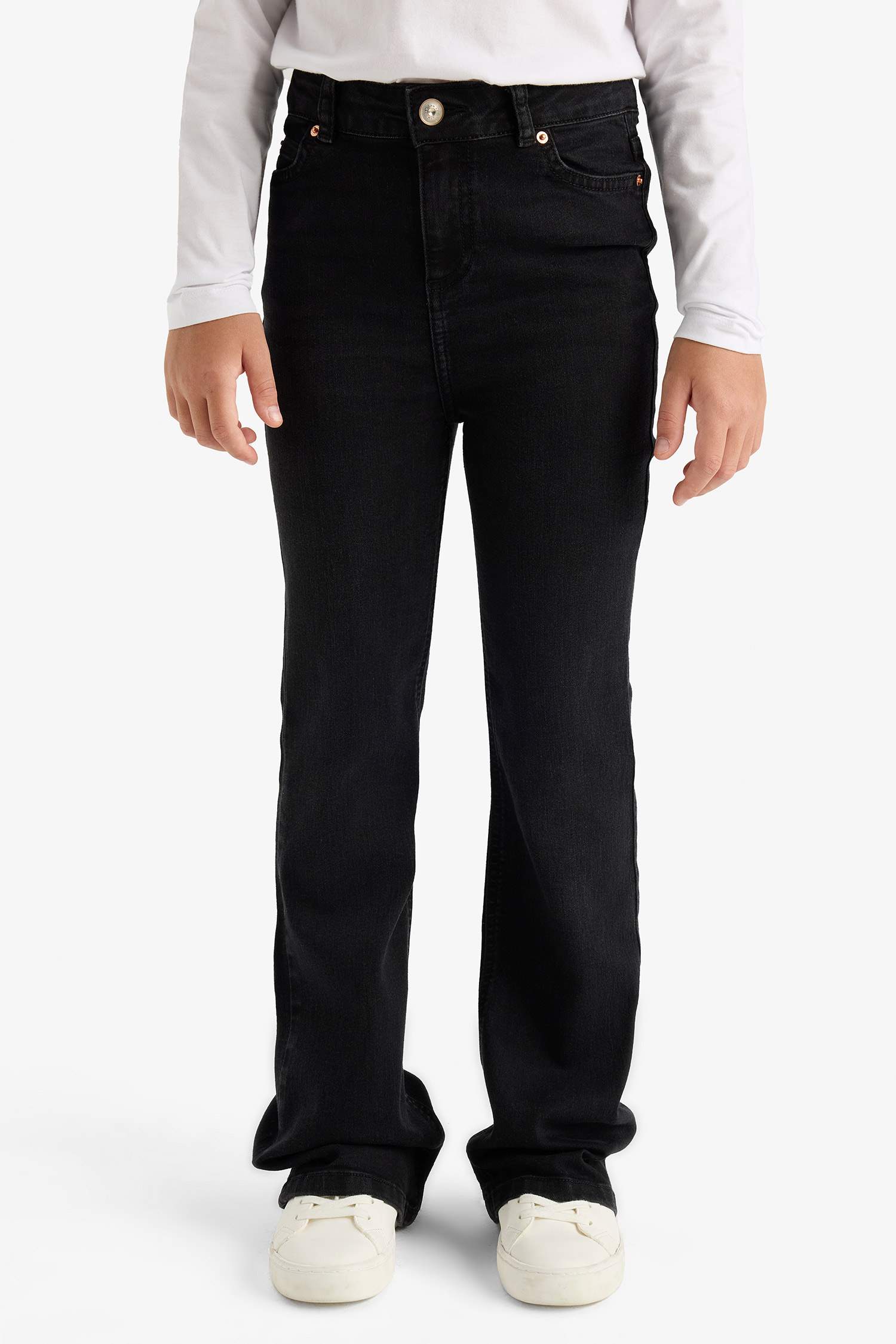 Girl's Flare Fit Bell-bottom Jeans